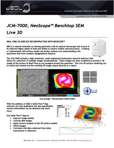 NeoScope SEM Live 3D